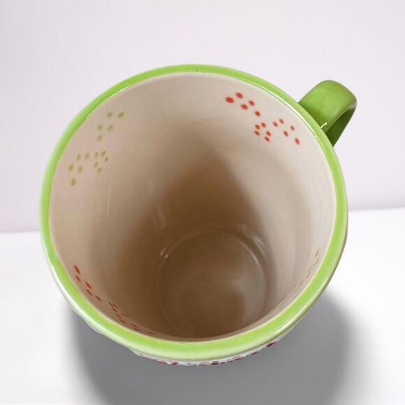 Temp-Tations by Tara Winter Garden 16 oz 5.5" Tall Handled Embossed Mug Cup - Picture 4 of 5